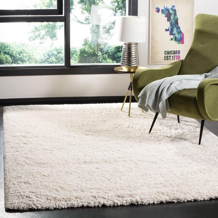 Safavieh Royal Shag 300 Contemporary Square Power Loomed Rugs, Beige - 6 ft.-7 in. x 6 ft.-7 in. RYG365B-7SQ